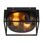 Nordlux Griffin Luce da soffitto Aluminium Nero | Adatto per E27