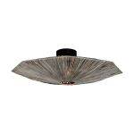 Good&Mojo Luce da soffitto Panama Rattan Grigio | Adatto per 1x E27 