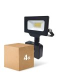 Multipack 4x Noxion Proiettore LED Beamy G3 10W 1100lm 100D - 840 Bianco Freddo | IP44 - Sensore di Movimento e Luce - Simmetrico