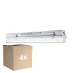 Multipack 4x Ledvance LED Stagna Alloggio MT Gen 3 IP65 | Adatto per 1x120cm Tubo LED