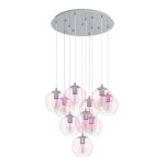 Eglo Luce Pendente Ariscani 2 Acciaio Cromo | Adatto per 10x E27