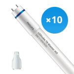 Confezione Multipack 10x Philips LED Tube T8 MASTER (EM Mains) High Output 8W 1000lm - 830 Luce Calda | 60cm - Sostitutiva 18W