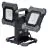 Ledvance Proiettore LED Lampada Da Cantiere Value Flex Nero 60W 6450lm 110d - 865 Luce Del Giorno | IP65 - Batteria - Simmetrico