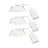 Confezione Multipack 3x Nordlux Downlight Monolo Bianca 4.8W 450lm 36D - 830 Luce Calda -  | 82mm - IP20 - A 3 Livelli Dimmerabile
