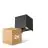 Pacco doppio D'Lite Luce Da Parete Elingen Aluminium Nero 4.9W 290lm - 830 Luce Calda -  | IP65 - Sensore Di Luce