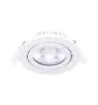 Noxion LED Inclinabile Slim Faretti Bianca Il Giro 5W 550lm 60D - 940 Bianco Freddo | 85mm - IP54 - Dimmerabile - Miglior Resa Cromatica