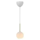 Nordlux Franca 13 Luce Pendente Vetro e Metallo Ottone | Adatto per E14