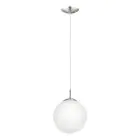 Eglo Luce Pendente Rondo Acciaio Nichel Satinato | Adatto per E27