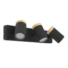 Eglo Luce da soffitto Consuma Nero, Marrone | Adatto per 3x GU10